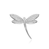 Brosa argint Libelula cu cristale DiAmanti AP25279-AS